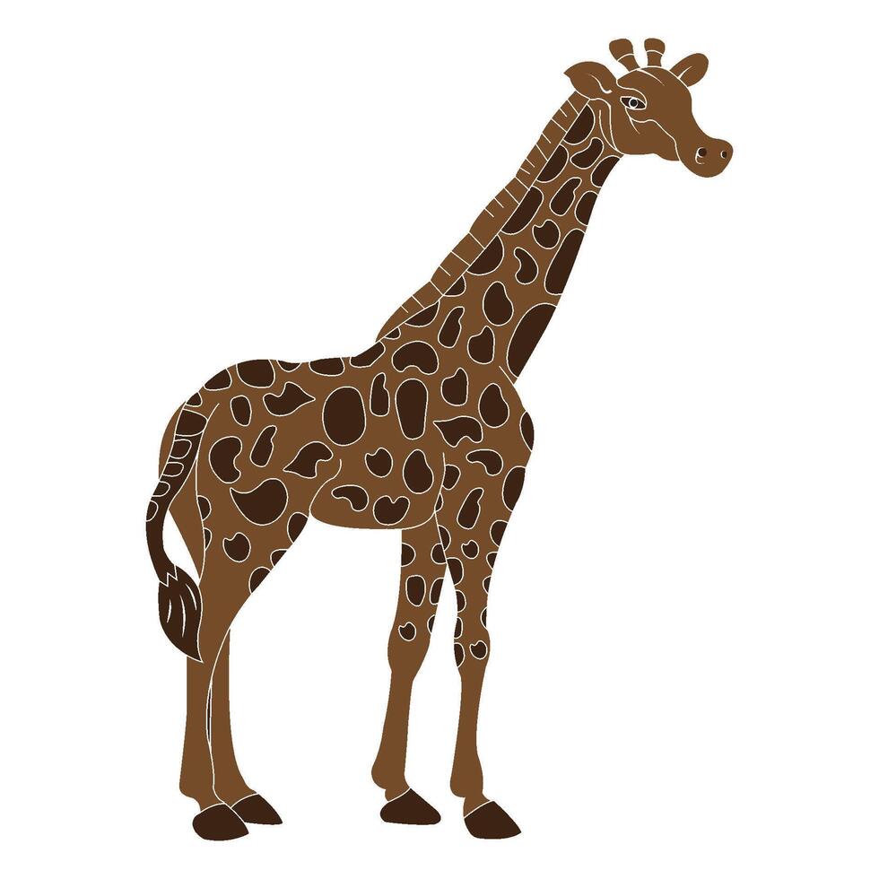 Giraffe logo design vector