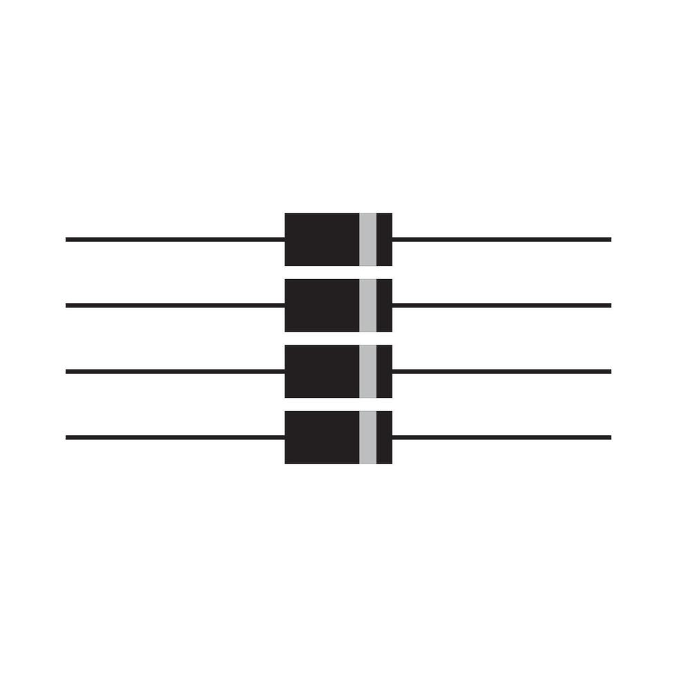 Diode icon design vector