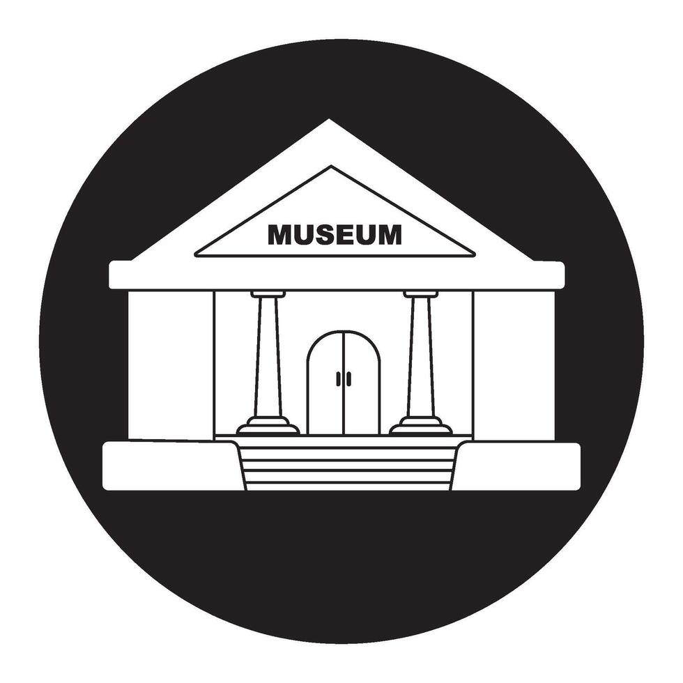 Museum icon design vector