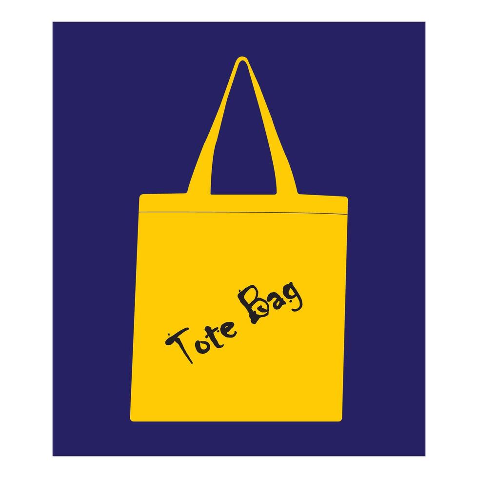 Tote bag icon vector