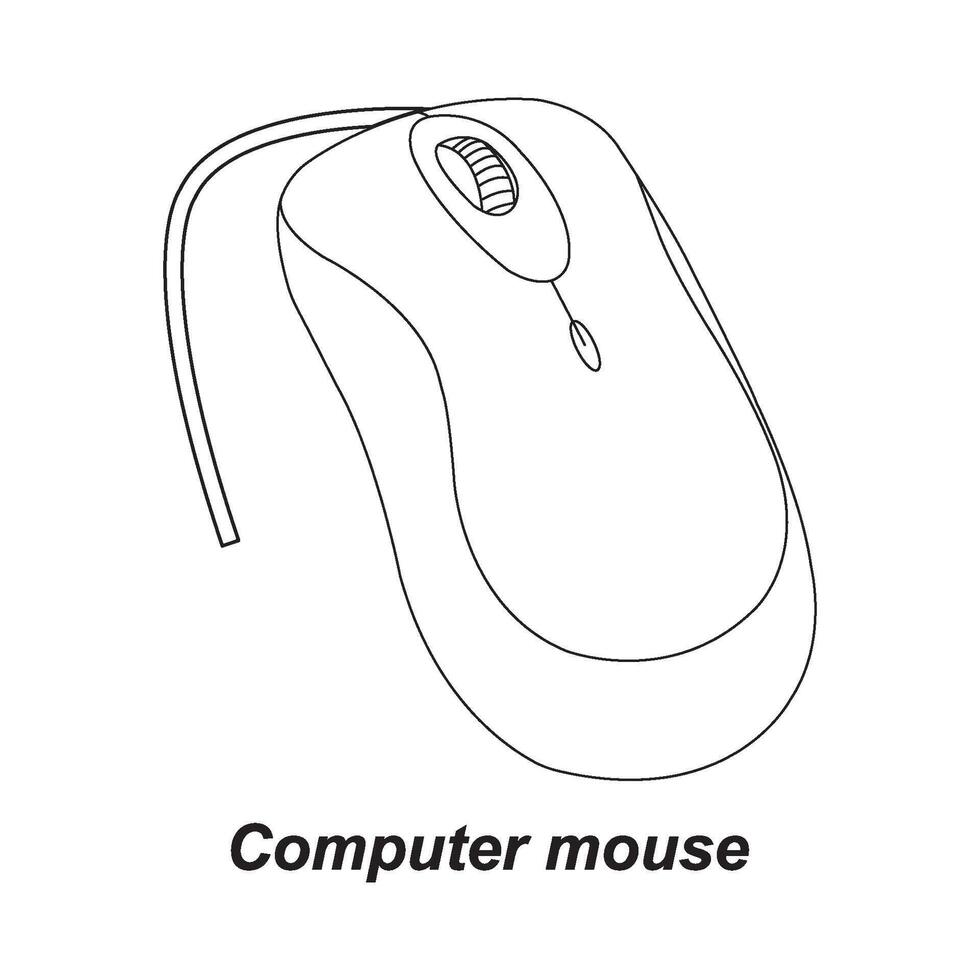 Computer mouse icon vector