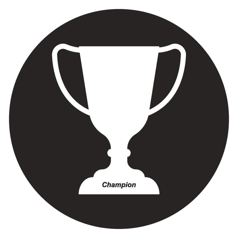 Winner trophy icon vector