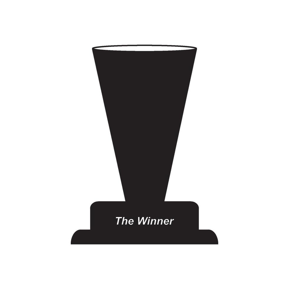Winner trophy icon vector