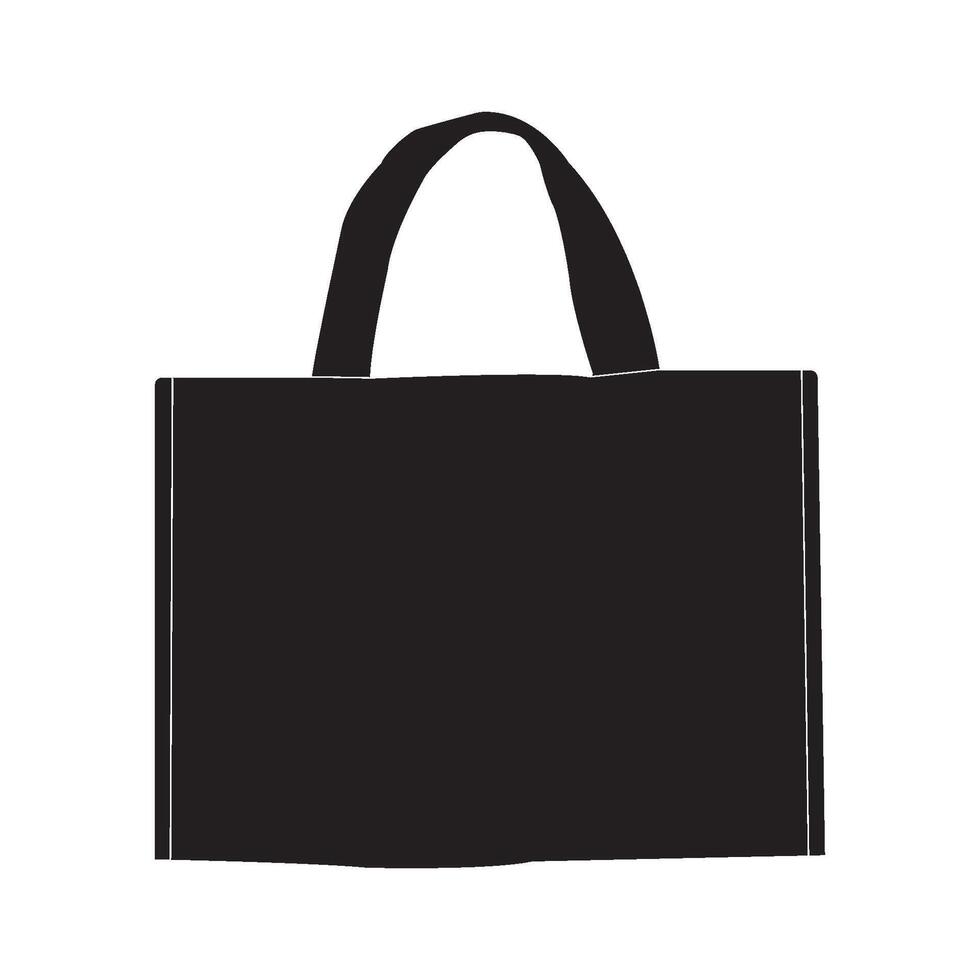 Tote bag icon vector