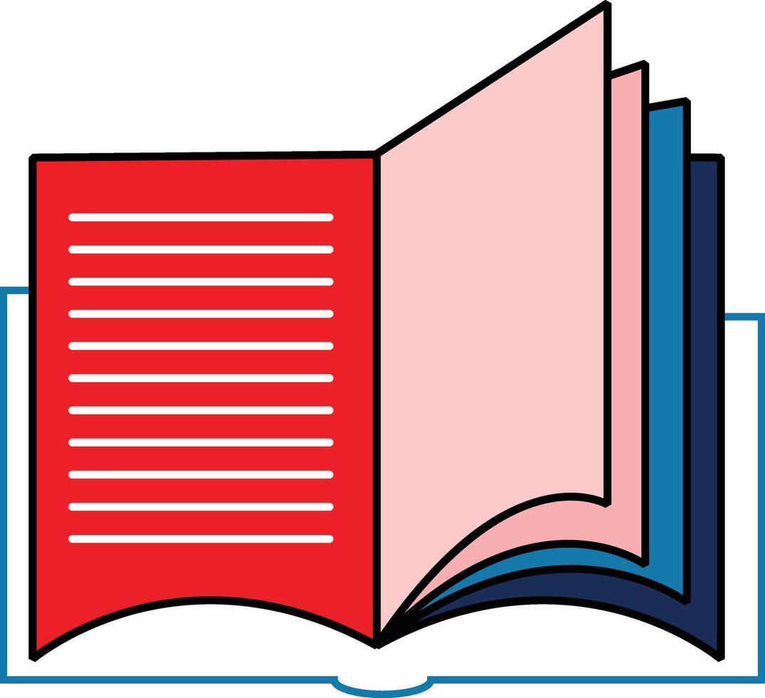 book art illustration for graphics designer. vector