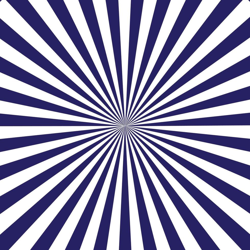 Navy blue and white Sunburst Pattern Background. Rays Radial Summer Banner. Exploding star burst texture pattern sale banner price tag abstract eps editable pop art flare duotone beam texture vector