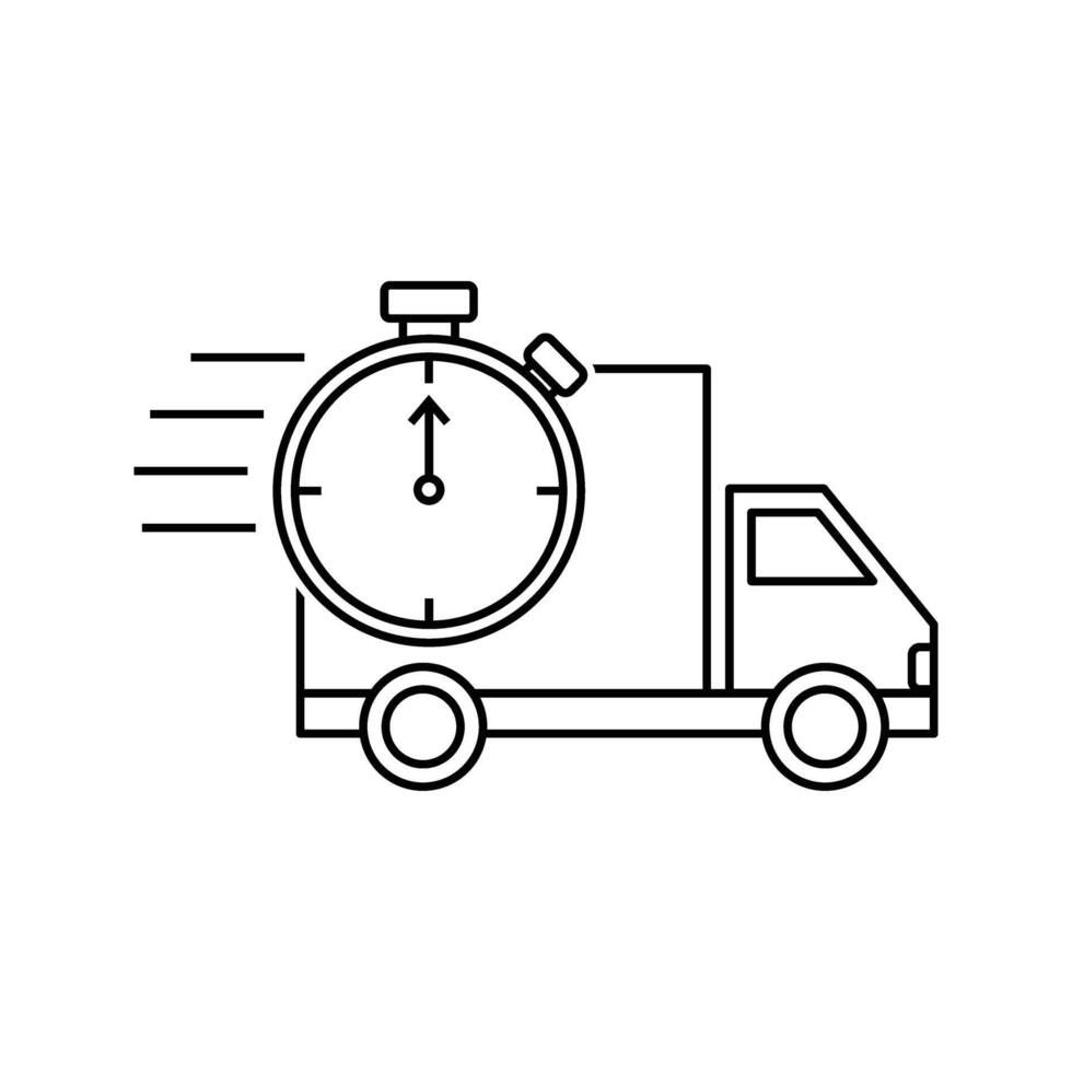express delivery truck icon vector