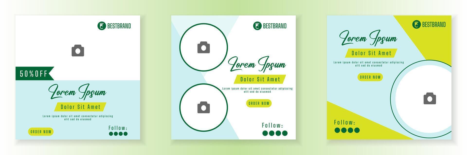 Discount sale social media post design template. web banner vector