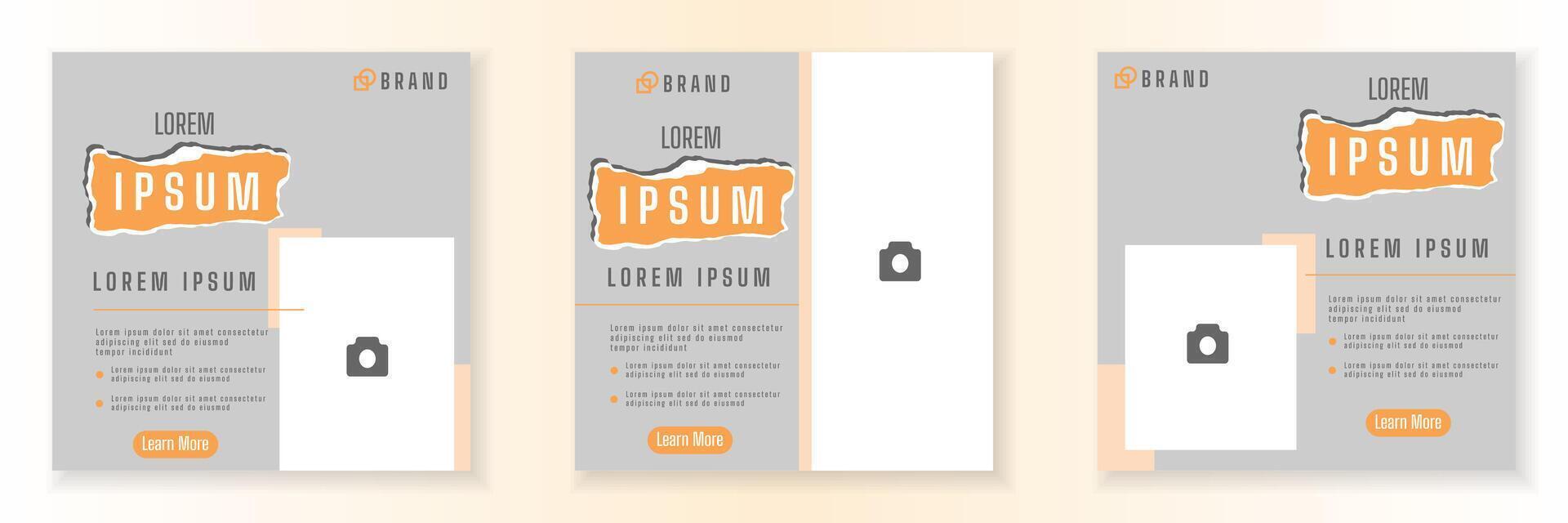 Discount sale social media post design template. web banner vector