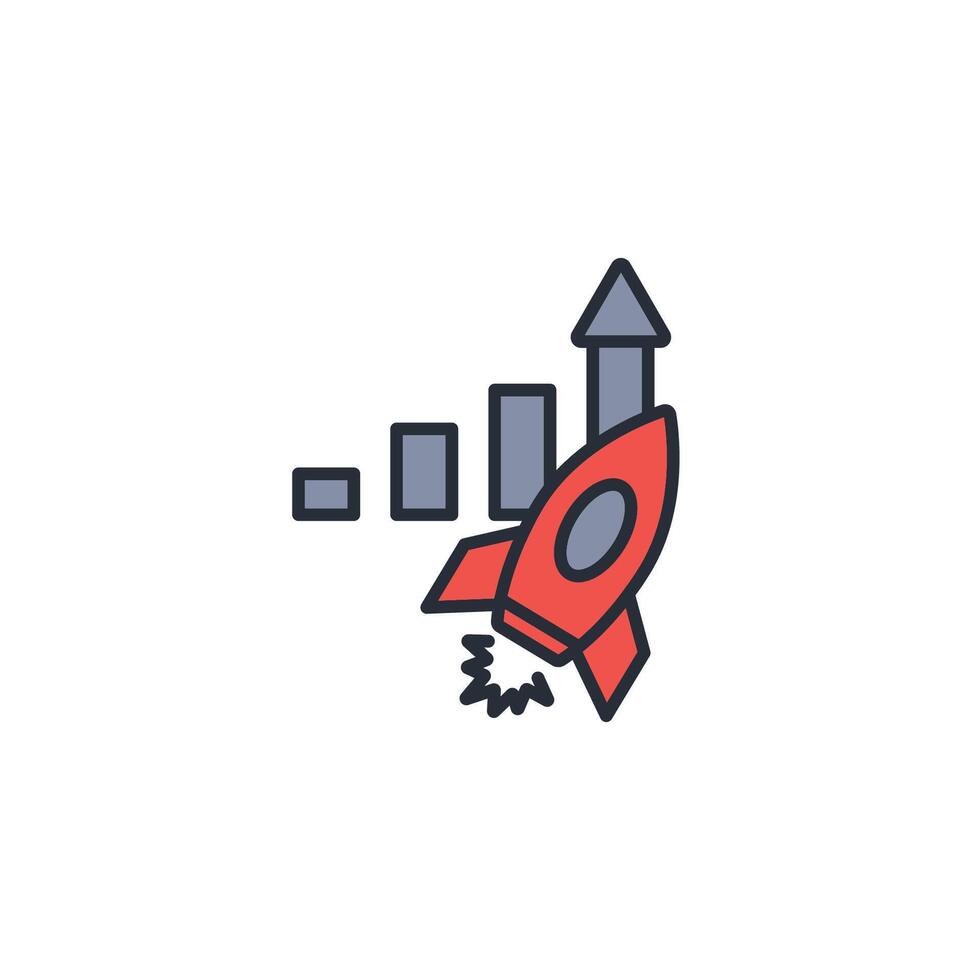 advancement icon. .Editable stroke.linear style sign for use web design,logo.Symbol illustration. vector