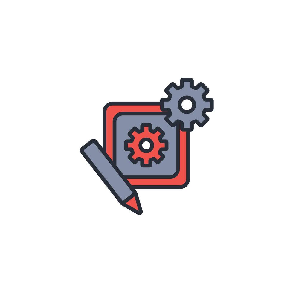 Prototype icon. .Editable stroke.linear style sign for use web design,logo.Symbol illustration. vector