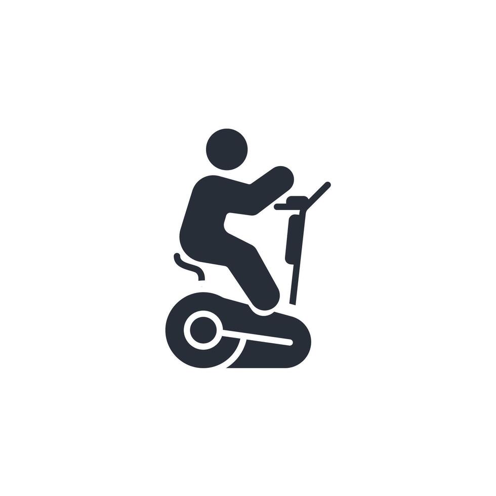 bicycle static icon. .Editable stroke.linear style sign for use web design,logo.Symbol illustration. vector