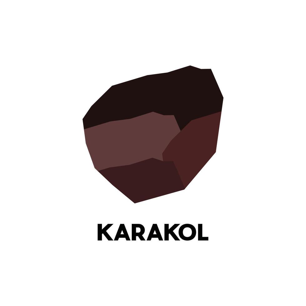 Map Of Karakol City Modern Simple Geometric, illustration design template vector
