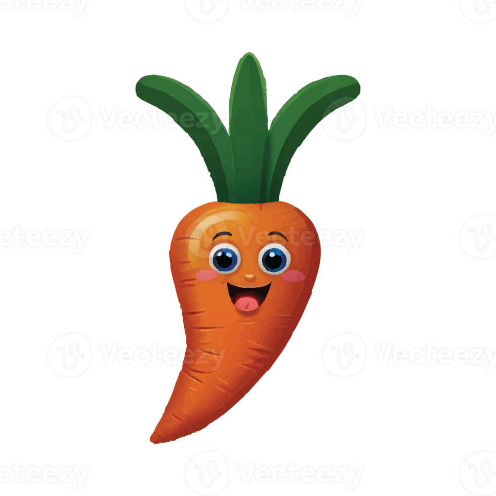 cartoon carrot animation design png
