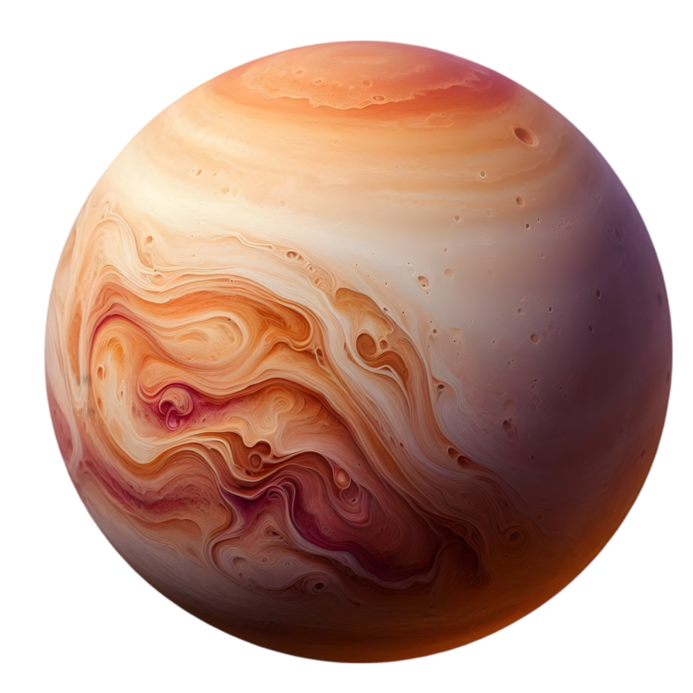 Planet Jupiter isolated from background png