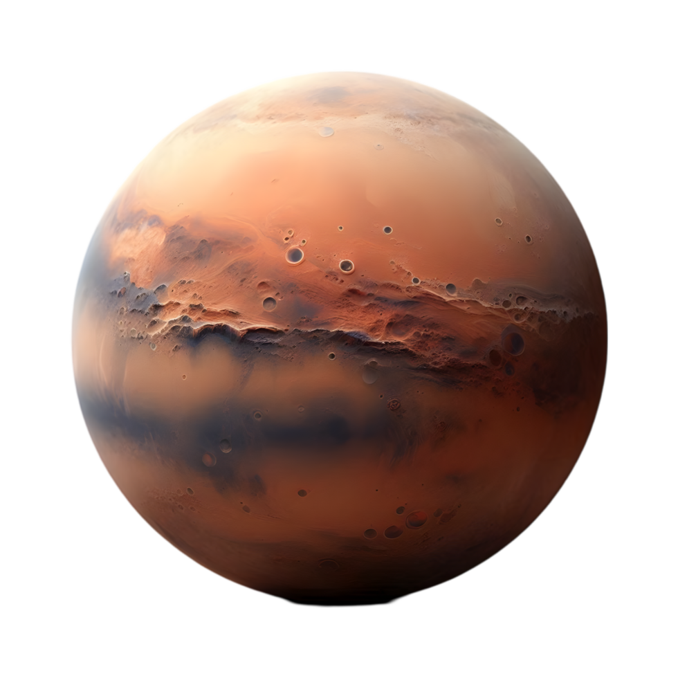 Mars planet on transparent background png