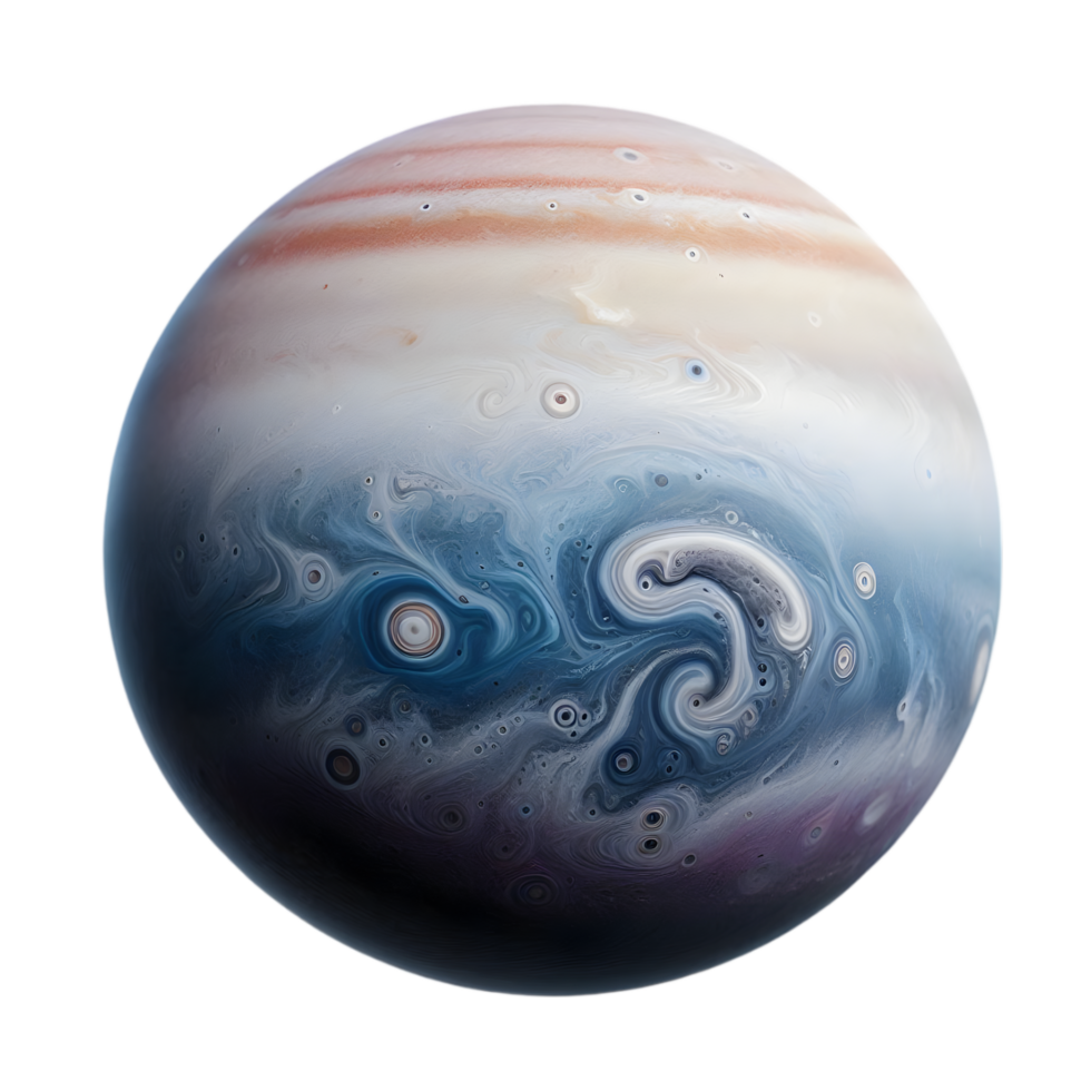 Jupiter planet isolated from background png