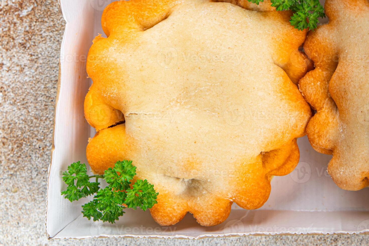 seafood pie dish fresh cooking appetizer meal food snack on the table copy space food background rustic top view photo