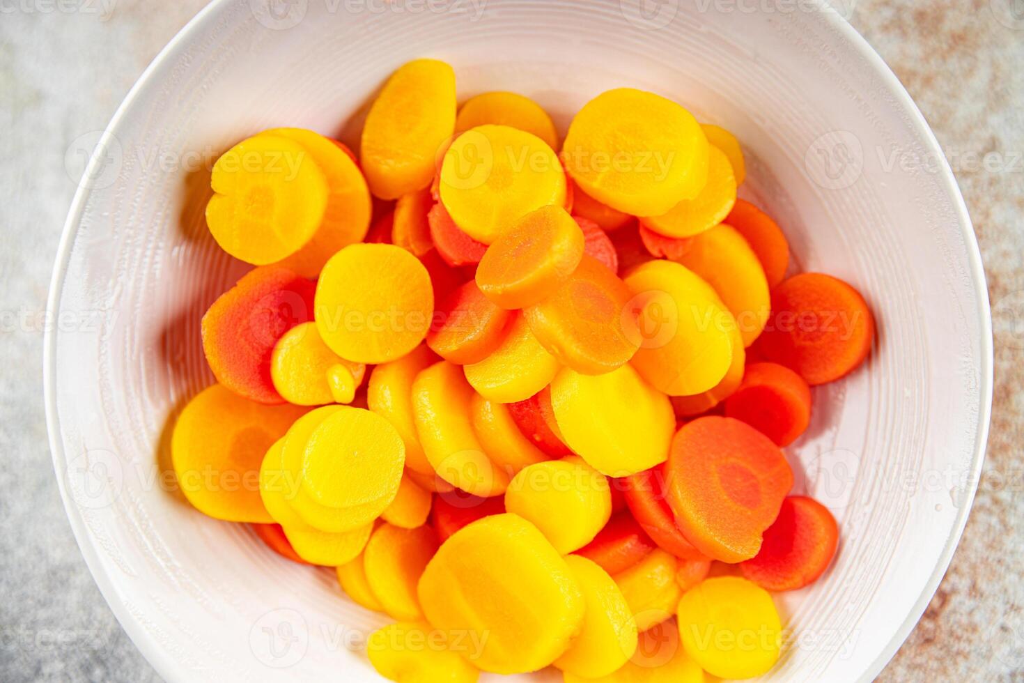carrot slice colorful vegetable carrots rings salad fresh cooking appetizer meal food snack photo