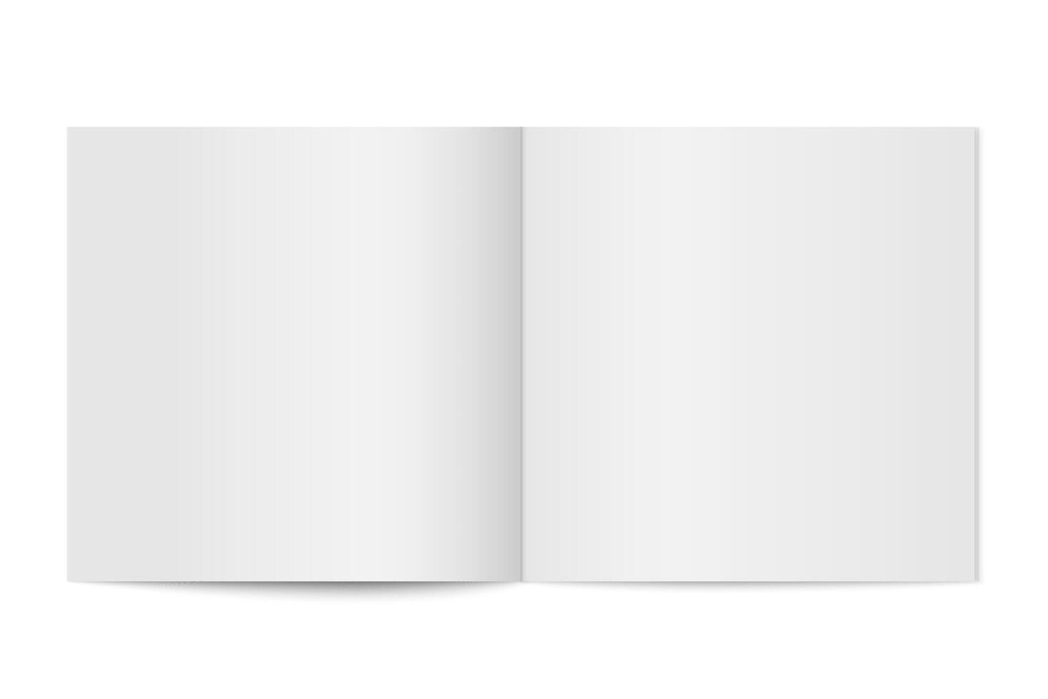mockup of booklet cover isolated. vector