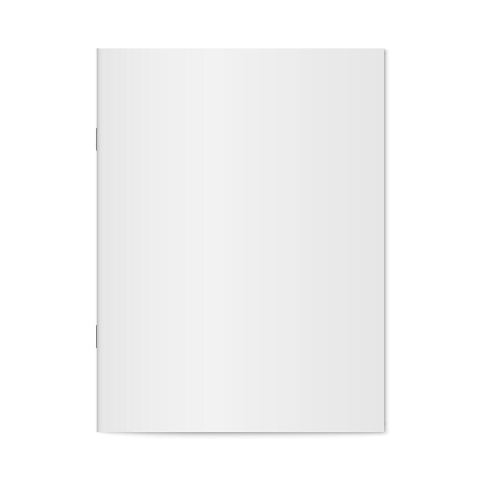 mock up of booklet isolated. vector