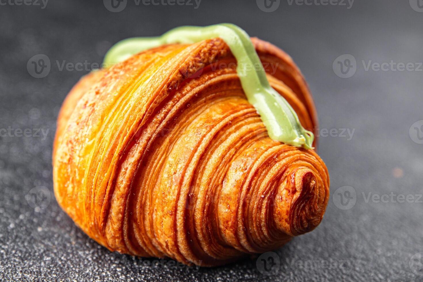 croissant sweet baking fresh bakery delicious appetizer meal food snack on the table copy space food background photo