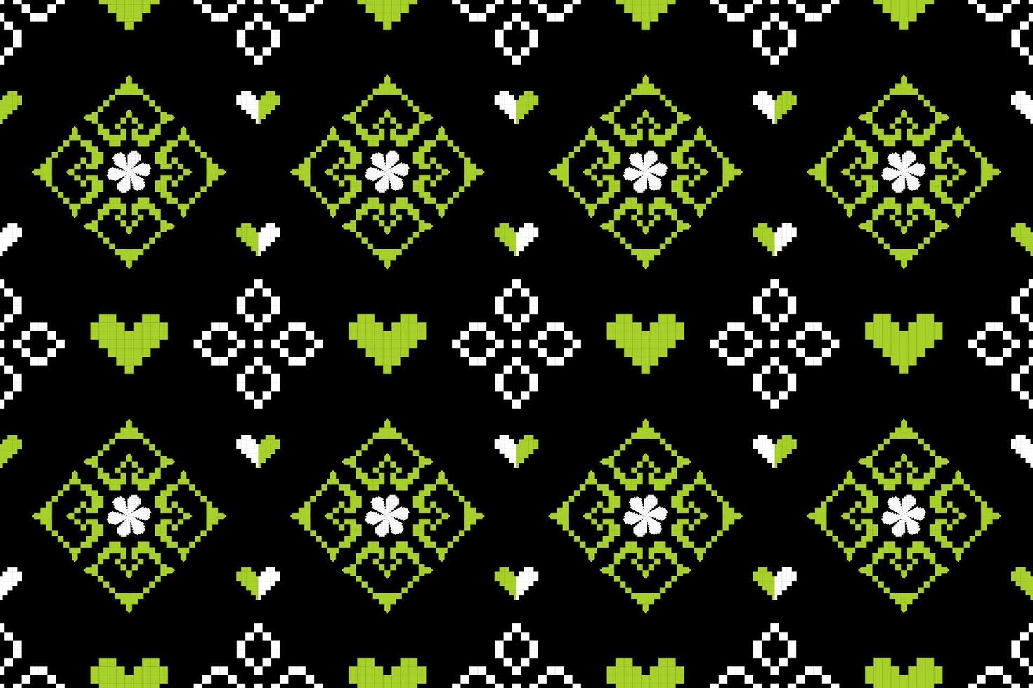 Pixel ethnic pattern oriental traditional. design fabric pattern textile African Indonesian Indian seamless Aztec style abstract illustration vector