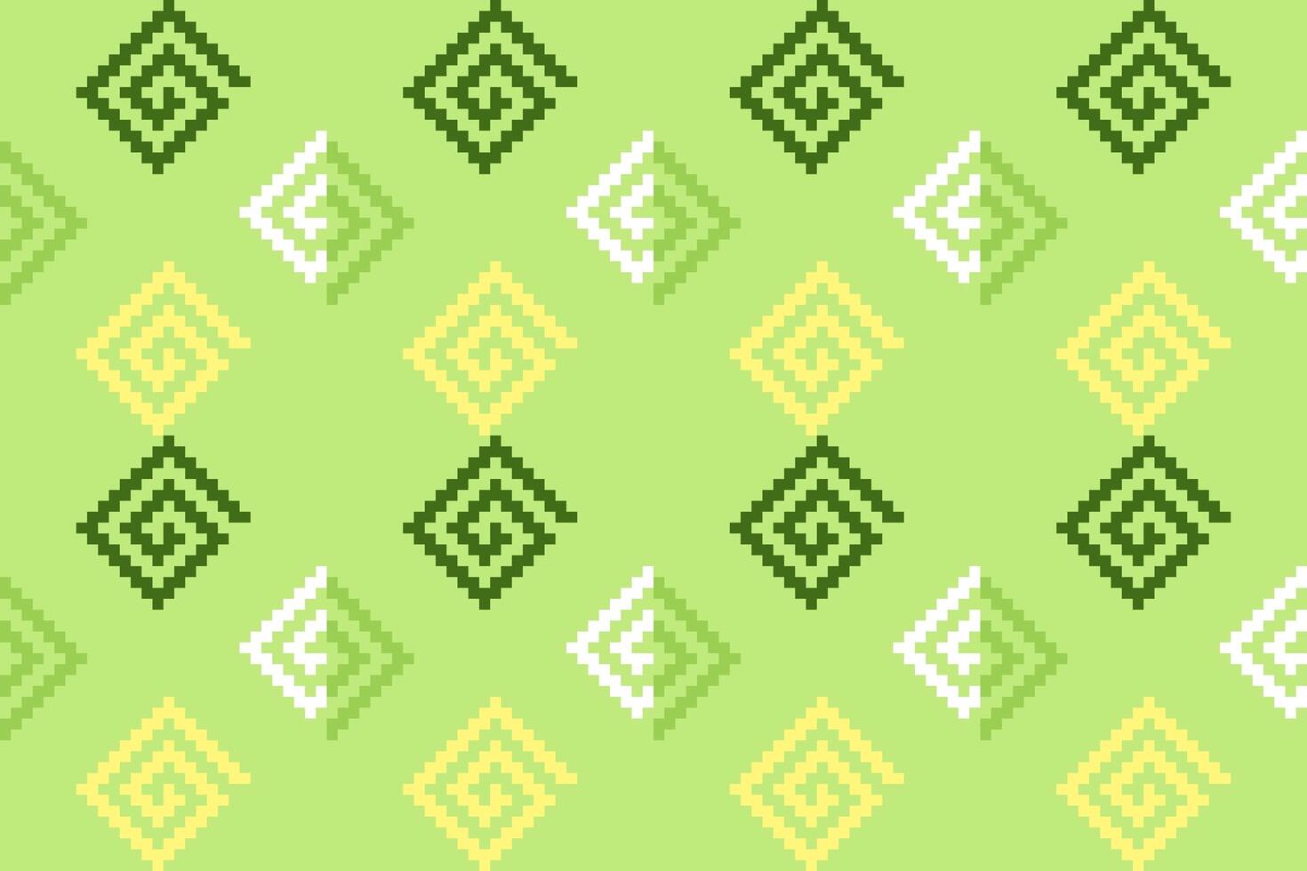Pixel ethnic pattern oriental traditional. design fabric pattern textile African Indonesian Indian seamless Aztec style abstract illustration vector