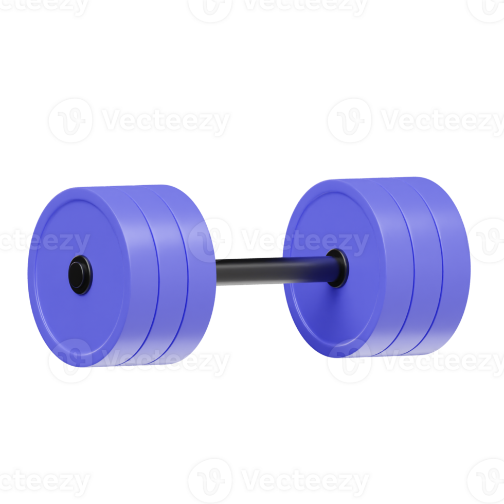 Dumbbell icon 3d render illustration png