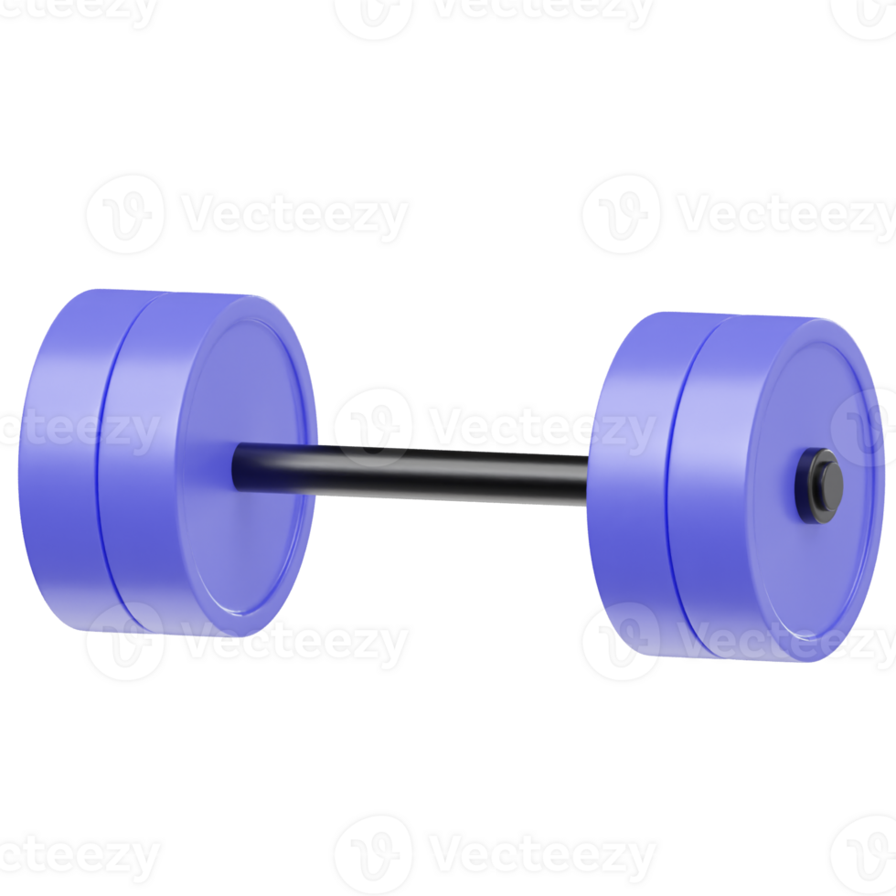 Dumbbell icon 3d render illustration png