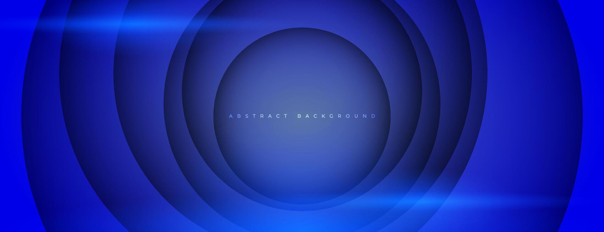 blue circle papercut layer background. abstract circular background vector