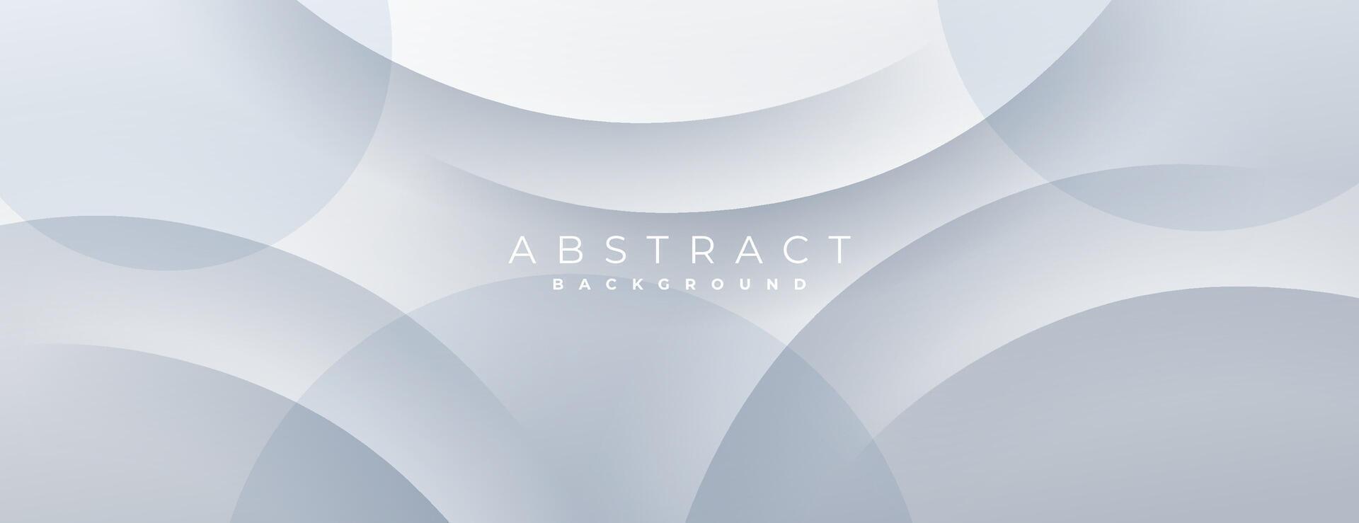 white and gray abstract background with circle shapes vector