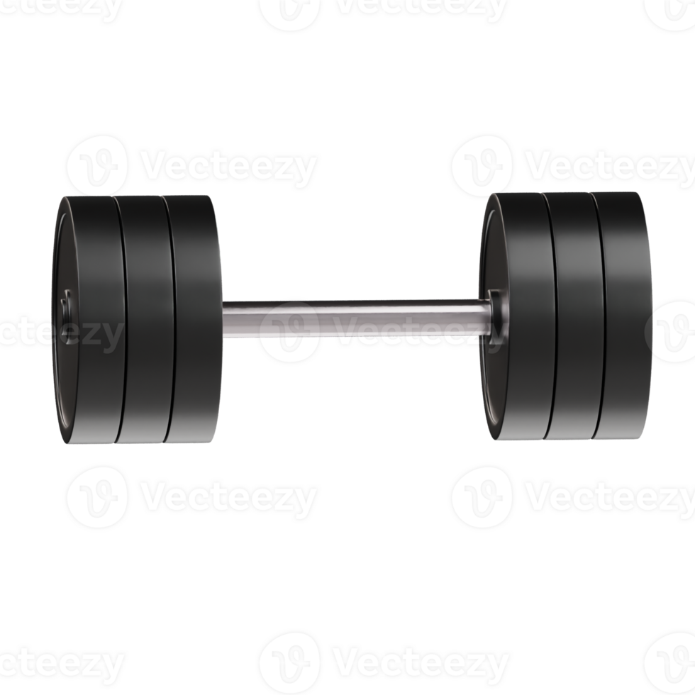Dumbbell icon 3d render illustration png