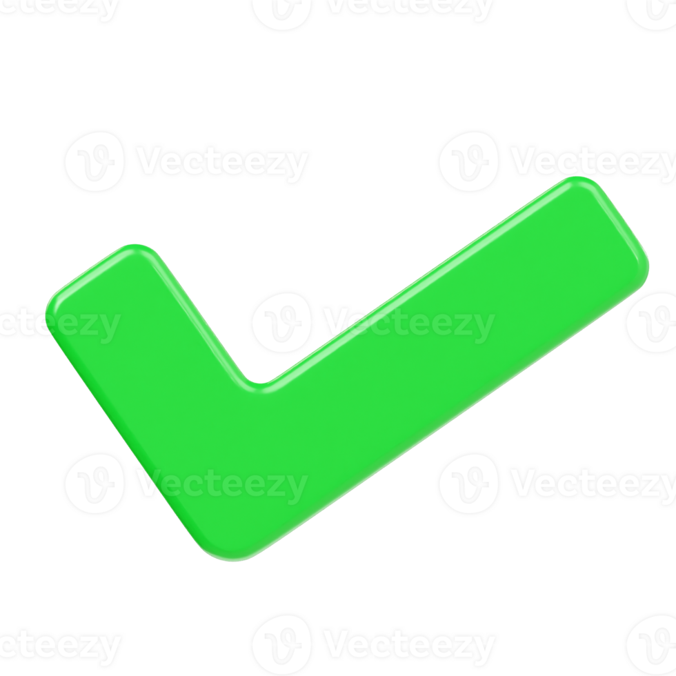 Accept icon 3d render illustration png