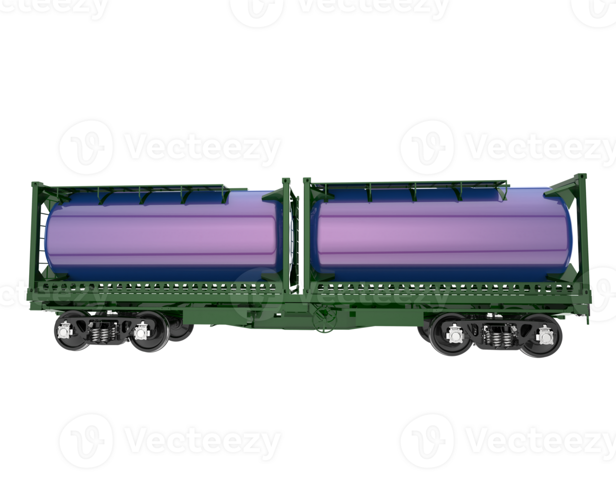 Train tanker isolated on background. 3d rendering - illustration png