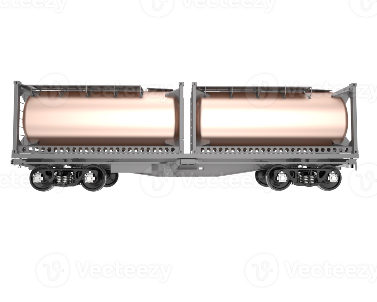 Train tanker isolated on background. 3d rendering - illustration png