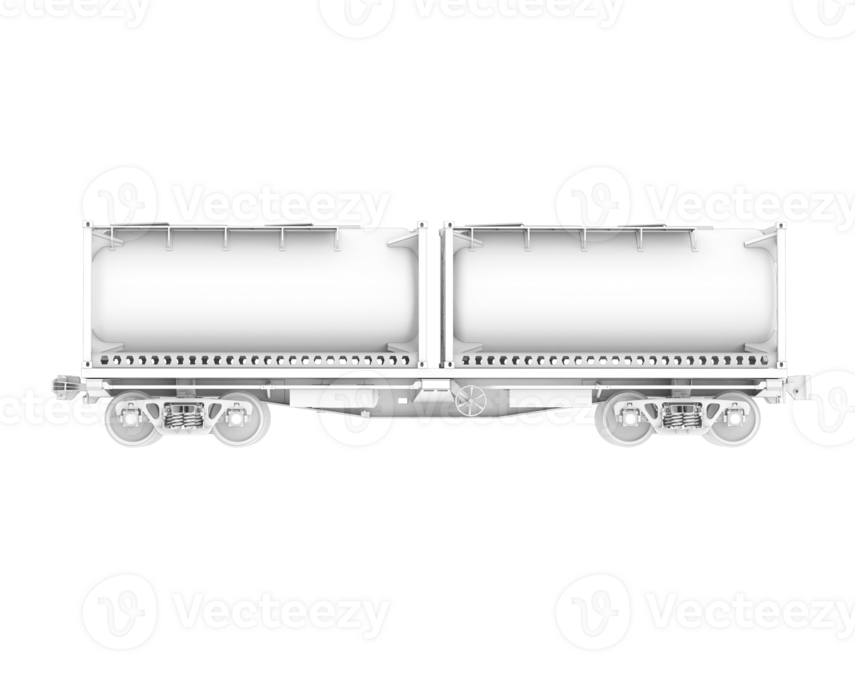 Train tanker isolated on background. 3d rendering - illustration png