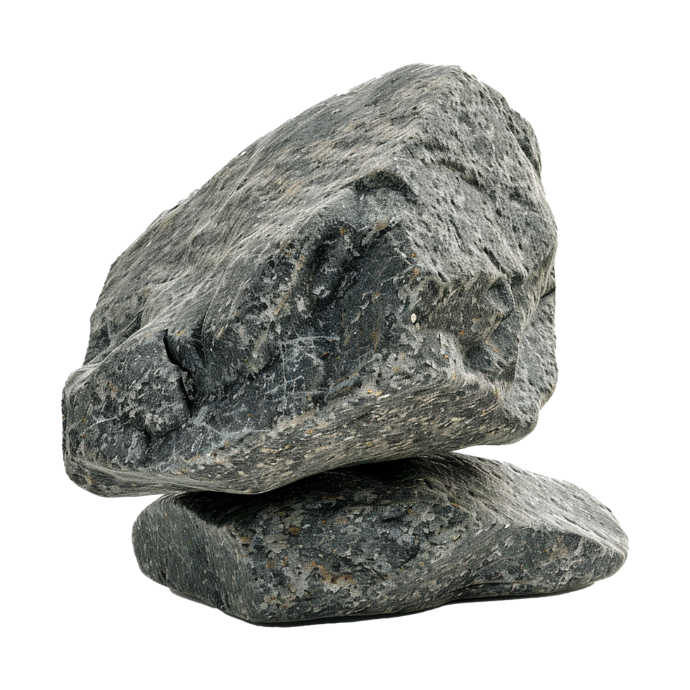 Rough weight rocks isolated on transparent background png