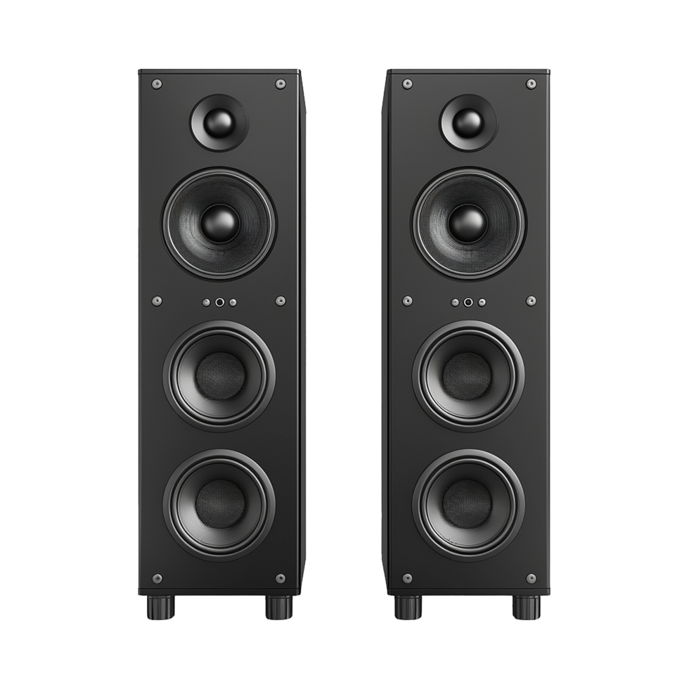 Big speaker isolated on transparent background png