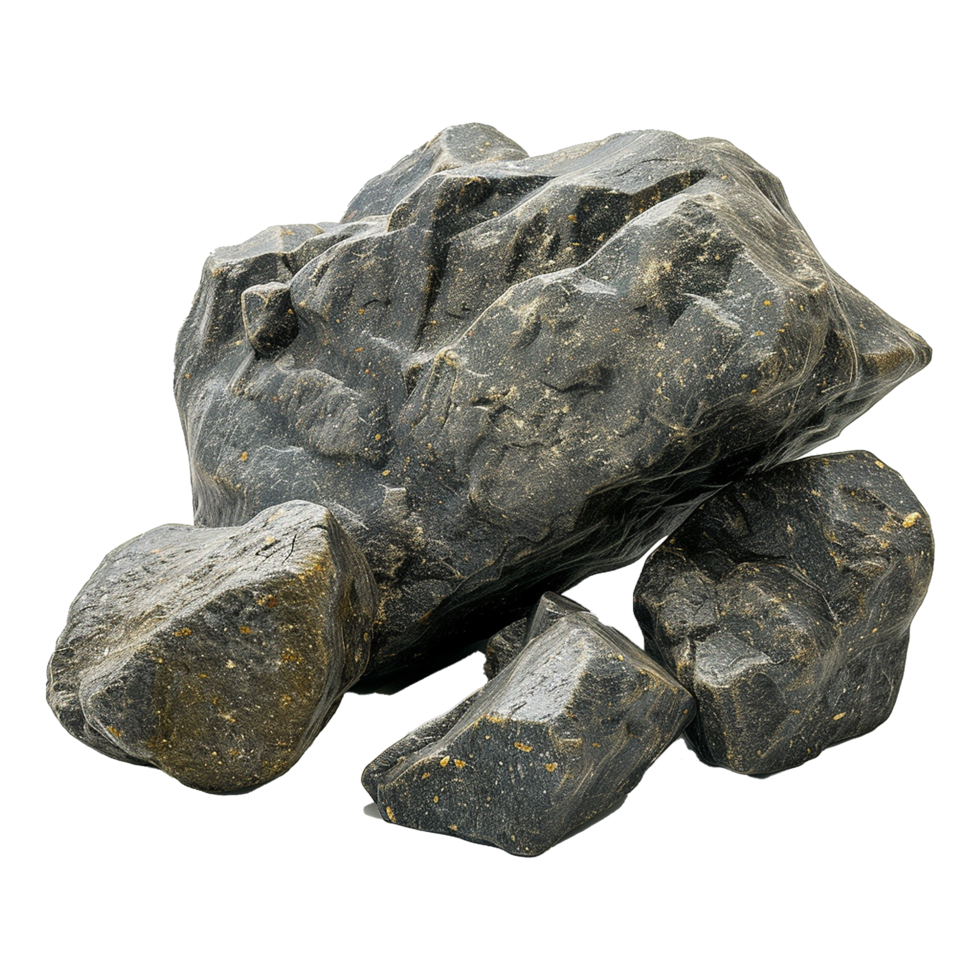 Rough weight rocks isolated on transparent background png