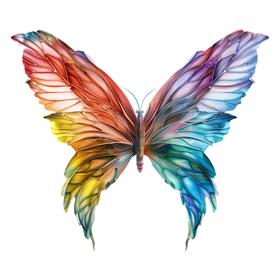 Beautiful fairy wings isolated on transparent background png