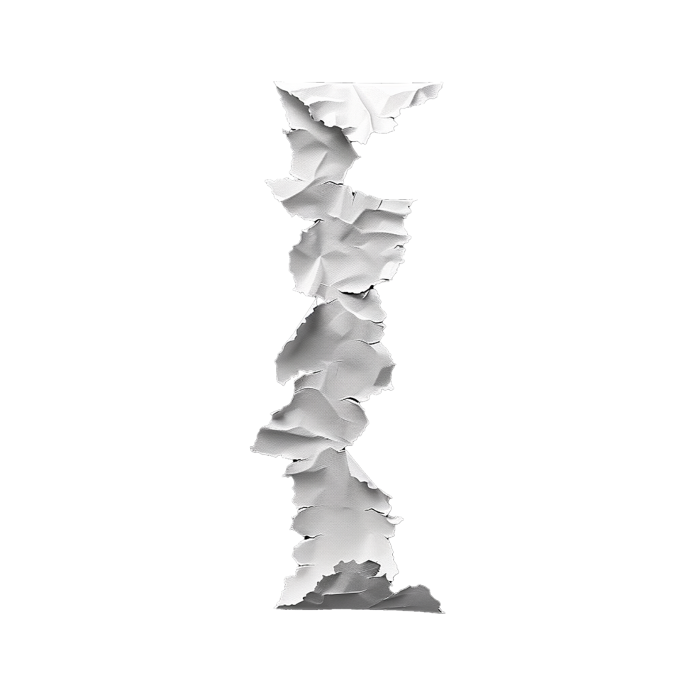 Ripped paper isolated on transparent background png