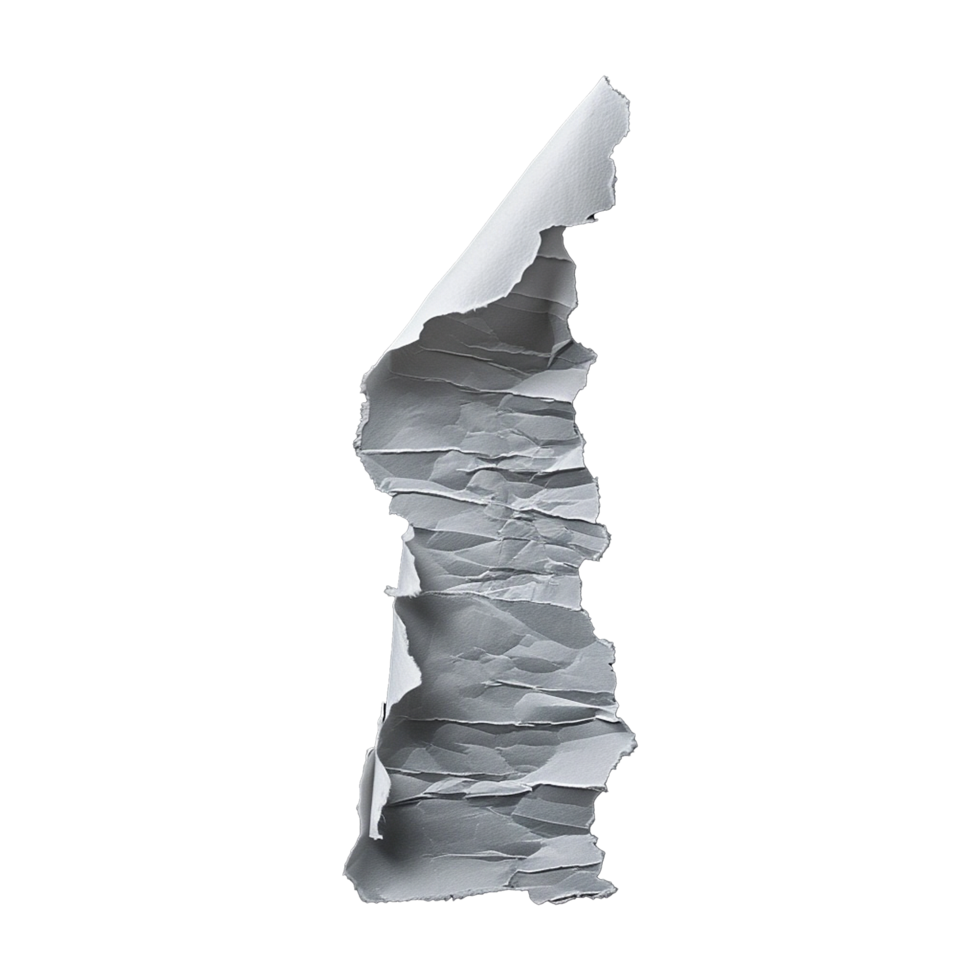 Ripped paper isolated on transparent background png