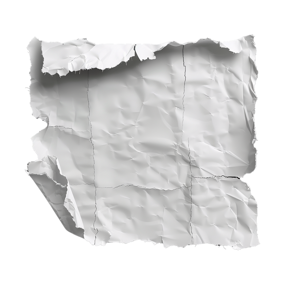 Ripped paper isolated on transparent background png