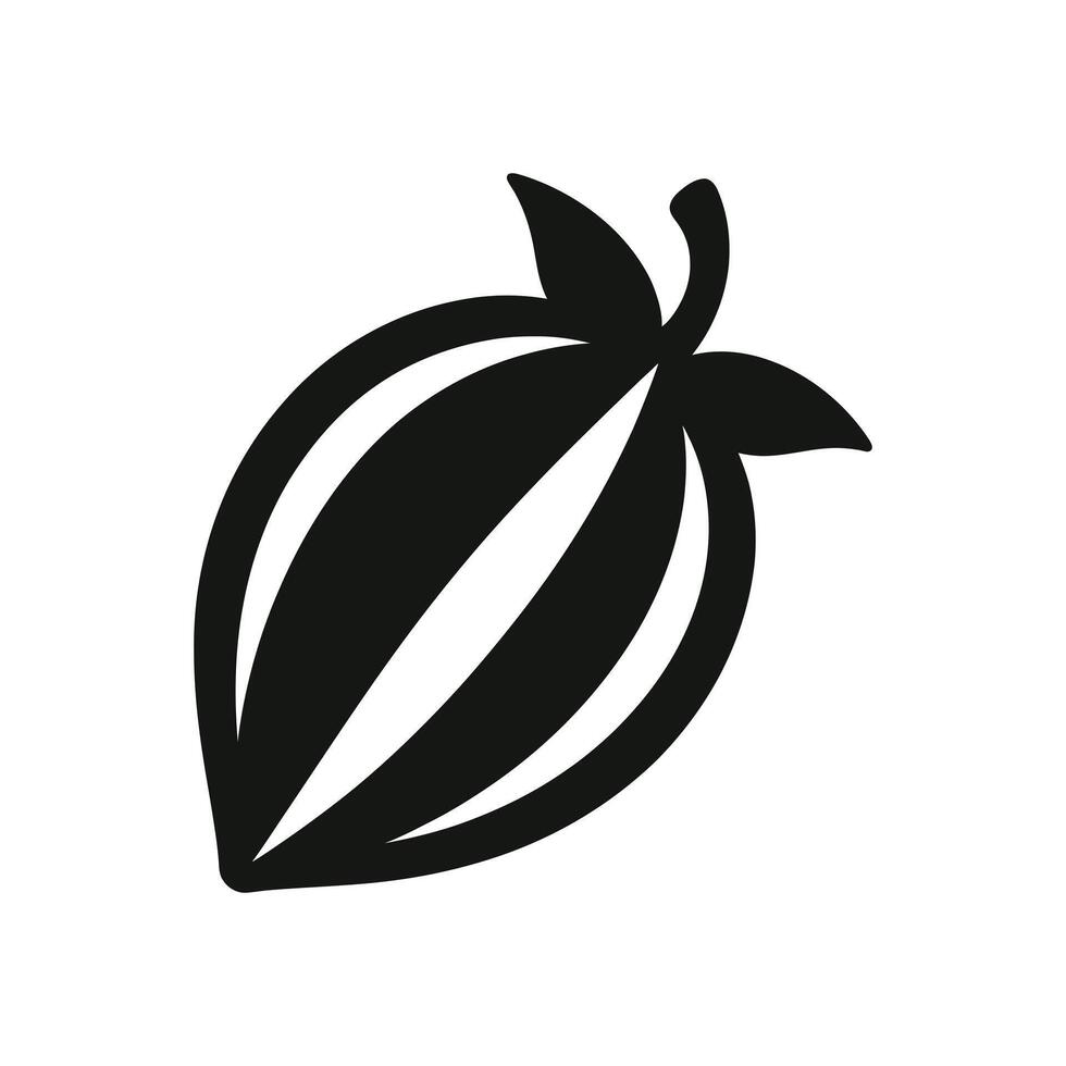 Stylized Starfruit Silhouette - High-Quality Black and White Illustration for Graphic Design and Botanical Art vector