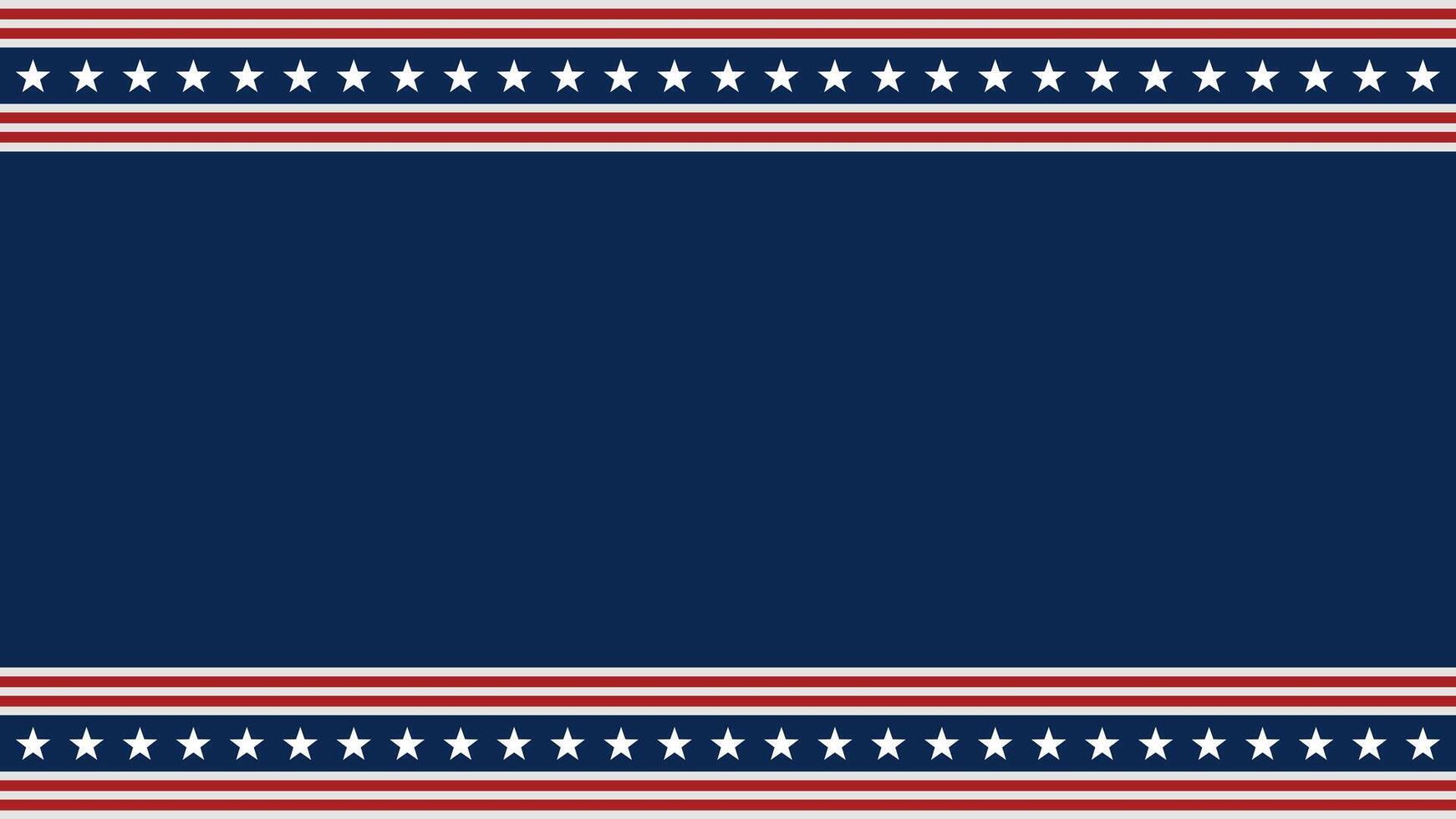 American flag template background with copy space. USA background illustration vector