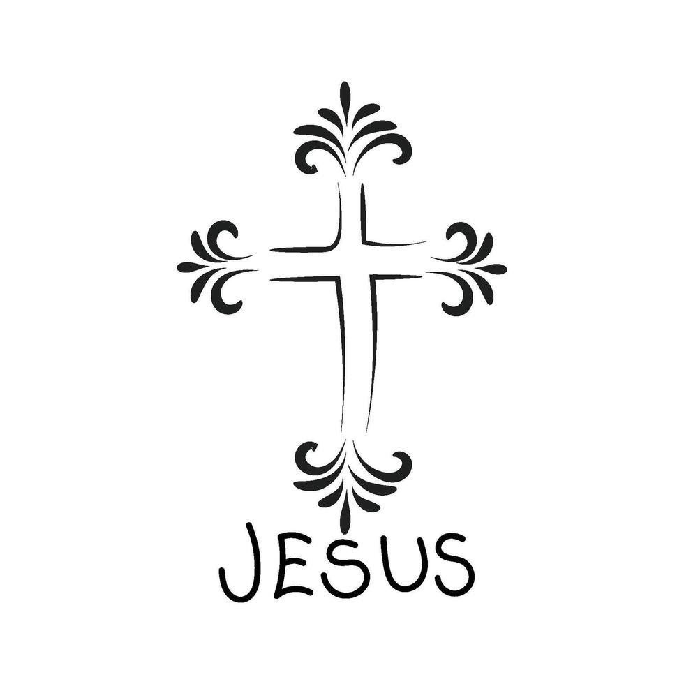 Trendy Christian quote for print or use as poster vector