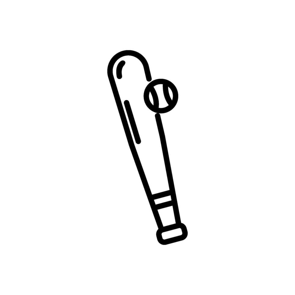 baseball, line icon, isolated background vector