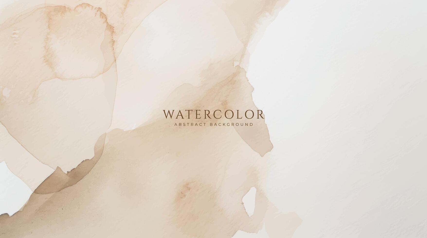 Abstract horizontal watercolor background. Neutral light colored empty space background illustration vector