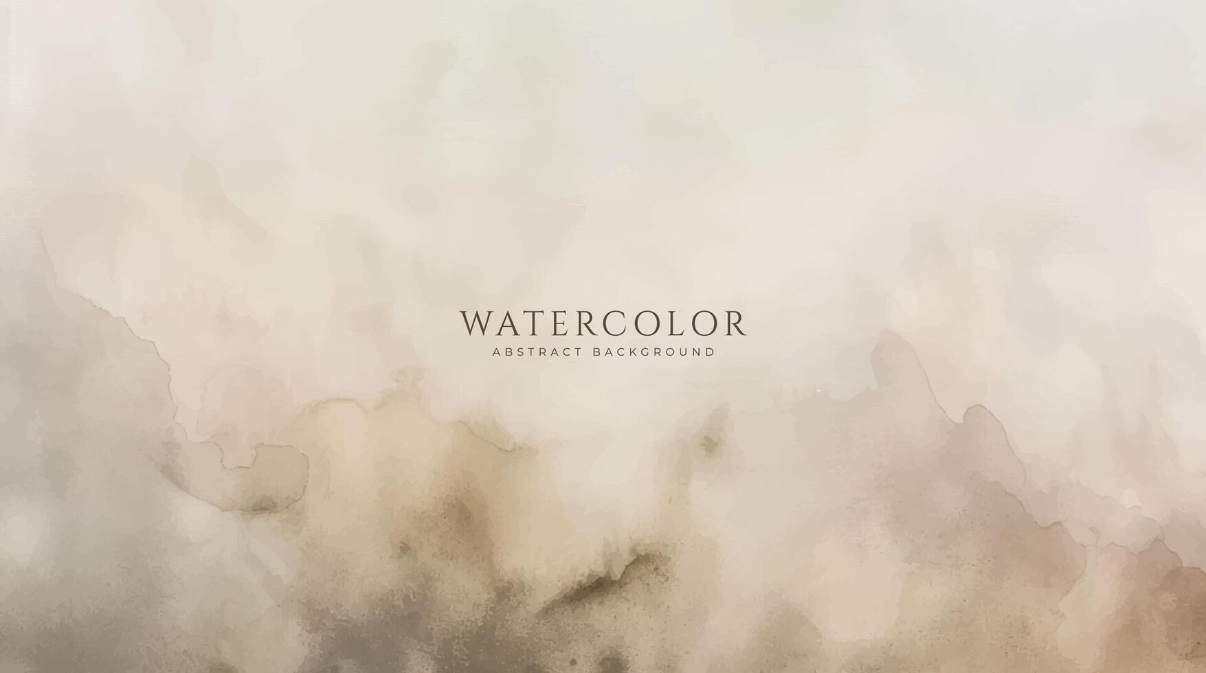 Abstract horizontal watercolor background. Neutral light colored empty space background illustration vector